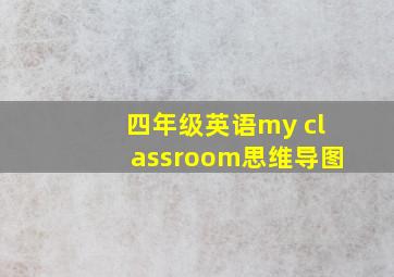 四年级英语my classroom思维导图